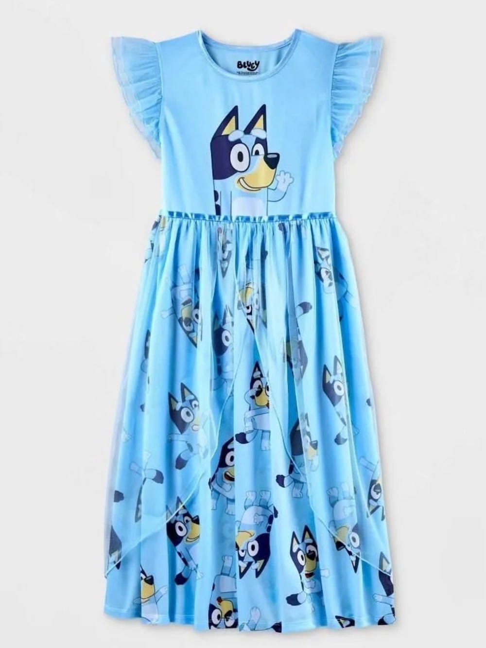 Bluey XS 4/5 girls night gown dress brand new with tags